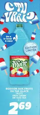 IGA FRUITÉ FRUIT DRINK OR ICED TEA offer