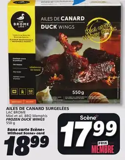 IGA LAC BROME FROZEN DUCK WINGS offer