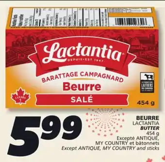 IGA LACTANTIA BUTTER offer