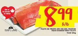 IGA FRESH RAINBOW TROUT FILLETS offer