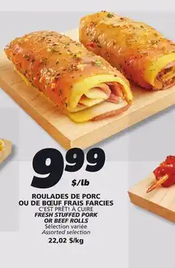 IGA C'EST PRÊT! À CUIRE FRESH STUFFED PORK OR BEEF ROLLS offer