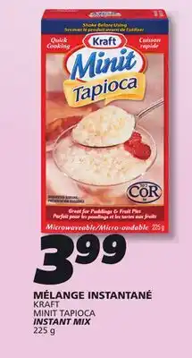 IGA KRAFT MINIT TAPIOCA INSTANT MIX offer