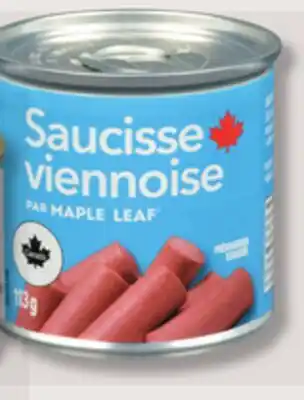 IGA MAPLE LEAF VIENNA SAUSAGE offer