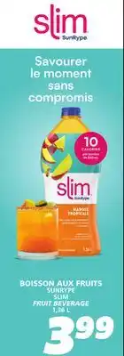 IGA SUNRYPE SLIM FRUIT BEVERAGE offer