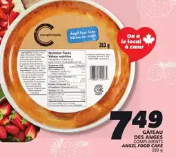 IGA COMPLIMENTS ANGEL FOOD CAKE offer