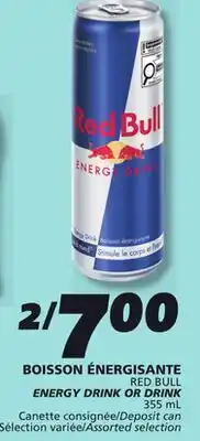 IGA RED BULL ENERGY DRINK OR DRINK offer