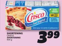 IGA CRISCO SHORTENING offer