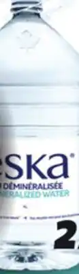 IGA ESKA DEMINERALIZED WATER offer
