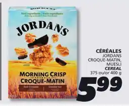 IGA JORDANS CROQUE-MATIN, CEREAL offer