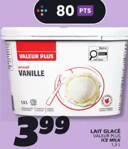IGA VALEUR PLUS ICE MILK offer