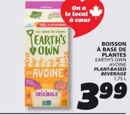 IGA EARTH'S OWN AVOINE PLANT-BASED BEVERAGE offer