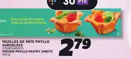 IGA COMPLIMENTS FROZEN PHYLLO PASTRY SHEETS offer