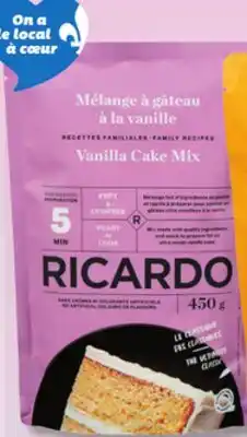IGA RICARDO CAKE, COOKIE, BROWNIES, MUFFIN, THIN CREPE OR WAFFLE & PANCAKE MIX offer