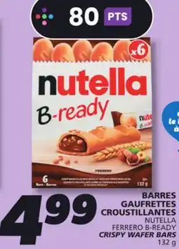 IGA NUTELLA FERRERO B-READY CRISPY WAFER BARS offer