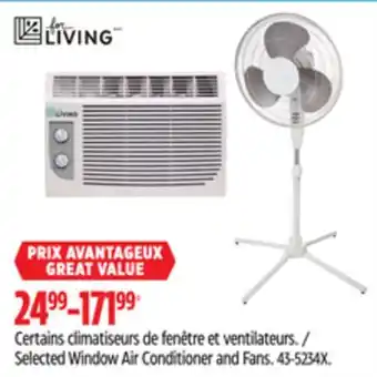 Canadian Tire Selected Window Air Conditioner and Fans offer