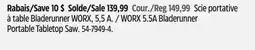 Canadian Tire WORX Scie portative à table Bladerunner WORX, 5,5 A offer