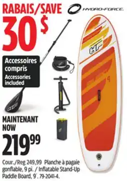 Canadian Tire Hydro-Force Inflatable Stand-Up Paddle Board offer