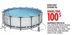 Canadian Tire Steel Frame Pool with Ladder and Debris Cover offer