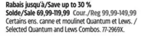Canadian Tire Selected Quantum and Lews Combos offer