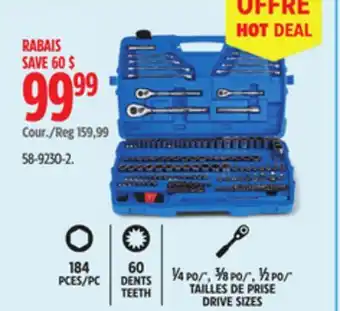 Canadian Tire Mastercraft General Use Socket Set offer
