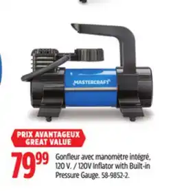 Canadian Tire 120V Inflator with Built-in Pressure Gauge offer