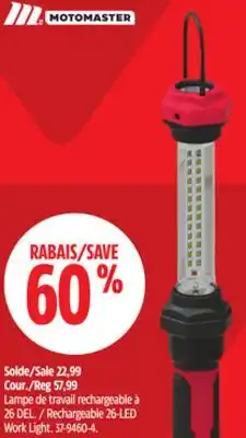 Canadian Tire Rechargeable 26-LED Work Light offer