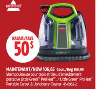Canadian Tire Bissell Little Green ProHeat Portable Carpet & Upholstery Cleaner offer