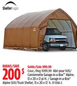 Canadian Tire ShelterLogic Garage-in-a-Box Alpine SUV/Truck Shelter, 13 x 20 x 12´ h offer
