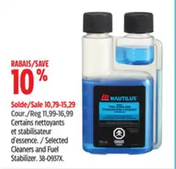 Canadian Tire Selected Cleaners and Fuel Stabilizer offer