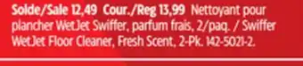 Canadian Tire Swiffer WetJet Floor Cleaner, Fresh Scent, 2-Pk offer