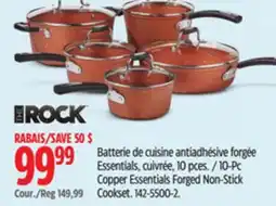 Canadian Tire The Rock 10-Pc Copper Essentials Forged Non-Stick Cookset offer