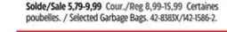 Canadian Tire Selected Garbage Bags offer