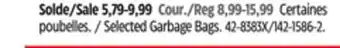 Canadian Tire Selected Garbage Bags offer