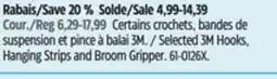 Canadian Tire Selected 3M Hooks, Hanging Strips and Broom Gripper offer