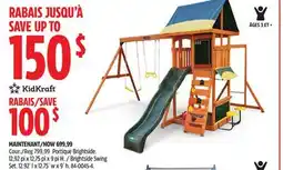 Canadian Tire KidKraft Brightside Swing Set offer