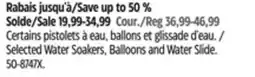 Canadian Tire Selected Water Soakers, Balloons and Water Slide offer