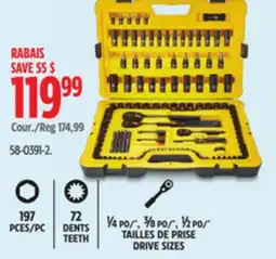 Canadian Tire Stanley Black Chrome Socket Sets offer