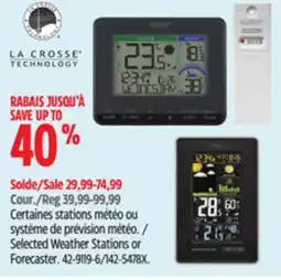 Canadian Tire Selected Weather Stations or Forecaster offer