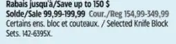 Canadian Tire Selected Knife Block Sets offer