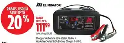 Canadian Tire Eliminator Workshop Series 15/3A Battery Charger offer