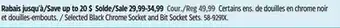 Canadian Tire Selected Black Chrome Socket and Bit Socket Sets offer