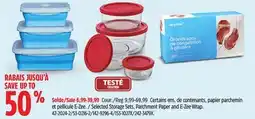Canadian Tire Anchor Hocking Selected Storage Sets, Parchment Paper and E-Zee Wrap offer