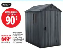 Canadian Tire Keter Outdoor Storage Shed offer