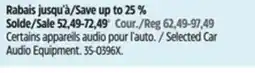 Canadian Tire Pioneer Selected Car Audio Equipment offer