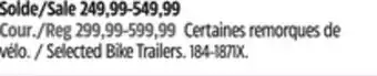 Canadian Tire Selected Bike Trailers offer