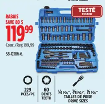 Canadian Tire Mastercraft Socket Set offer