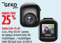 Canadian Tire myGEKOgear Orbit 130 Dash Cam offer