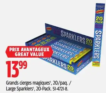 Canadian Tire Large Sparklers offer