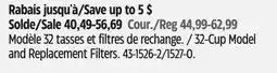 Canadian Tire 32-Cup Model and Replacement Filters offer