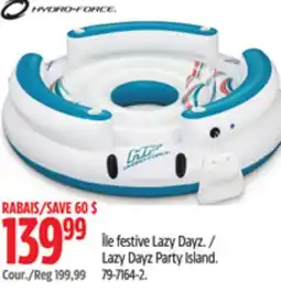 Canadian Tire Lazy Dayz Party Island offer